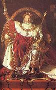 Jean Auguste Dominique Ingres Napoleon on his Imperial throne Spain oil painting artist